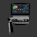 Advanced Medical Monitoring Equipment With Large Display Real Time Data Charts And Control Panel