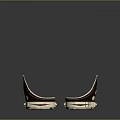 Steampunk Goggles With Dual Round Blue Lenses Leather Headband And Metal Accents