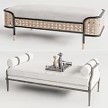 New Chinese Style Bed End Stool 3d model