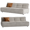 Double sofa 3d model