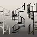 revolving staircase 3d model