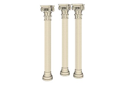 European Roman Column 3d model