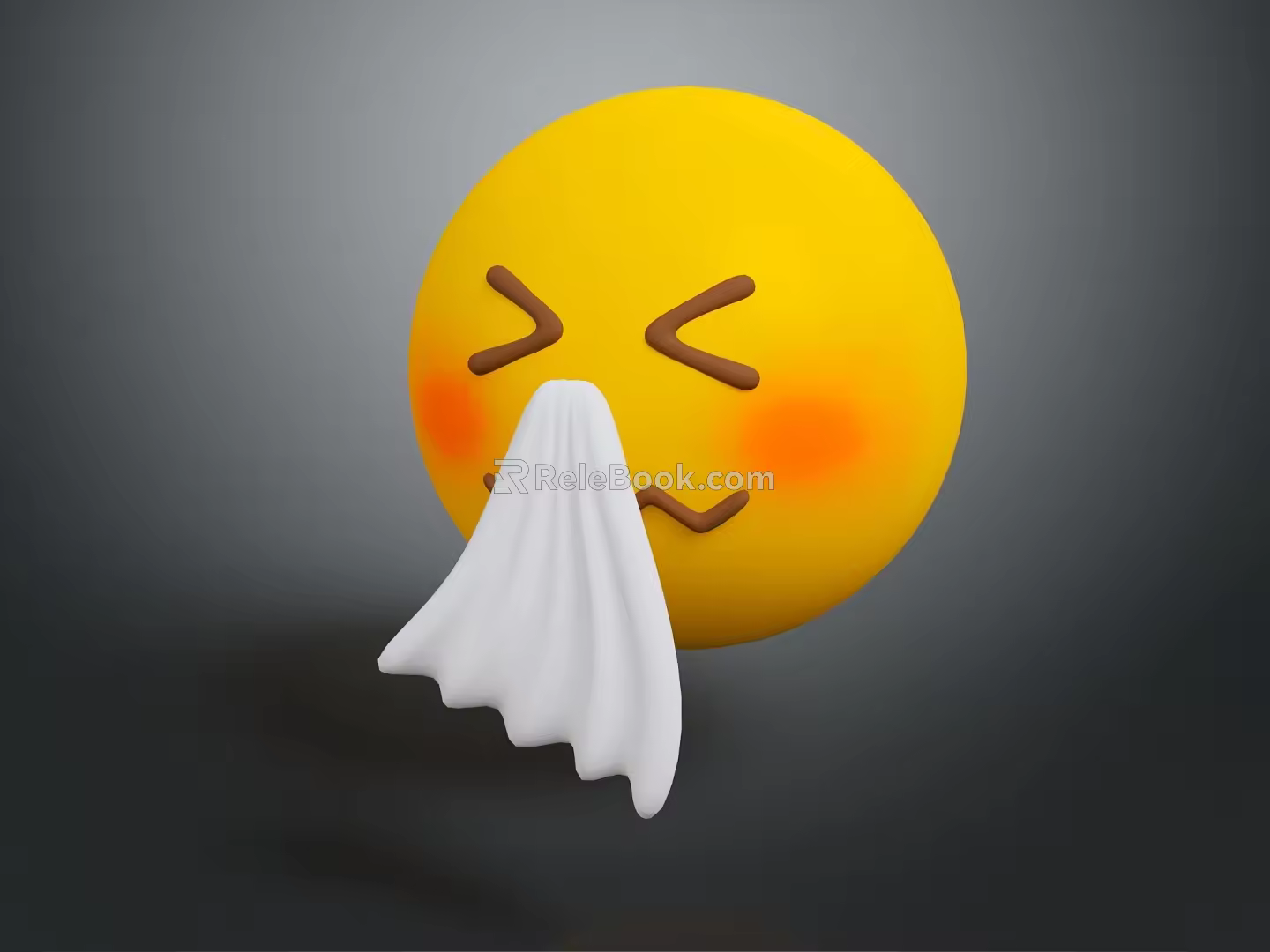 Expression package WeChat expression package cartoon expression cartoon face emoticon Yan text 3d model