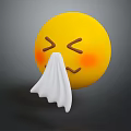 Expression package WeChat expression package cartoon expression cartoon face emoticon Yan text 3d model
