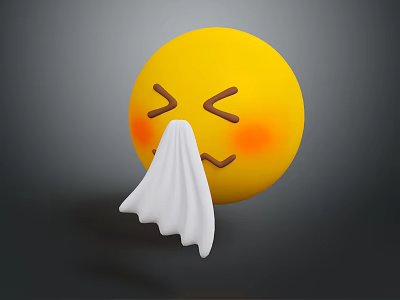 Expression package WeChat expression package cartoon expression cartoon face emoticon Yan text 3d model