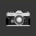 Vintage Canon Film Camera With Classic Lens And Retro Body Design