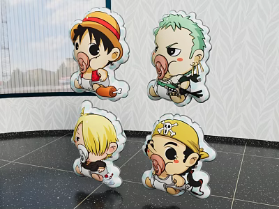 Modern pendulum pillow 3d model