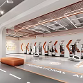 Spacious Modern Gym Interior With Fitness Equipment