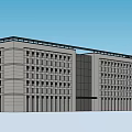 Modern Multi Storey Office Building With Sleek Design And Large Windows