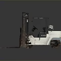 Industrial Heavy Duty Forklift with Metal Forks Operator Cab and Large Wheels