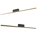 Modern Sleek Wall Lamp With Long Strip Design And Black Base For Minimalist Interior