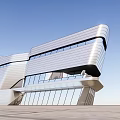 Modern Sales Office Building Simple Sales Department 3d model