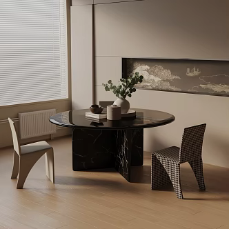 Modern table combination 3d model