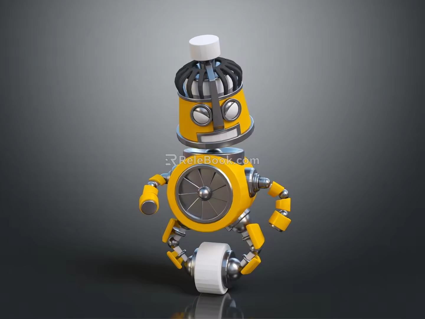 Industrial Robot Single Wheel Robot Double Wheel Robot 3d model