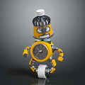 Industrial Robot Single Wheel Robot Double Wheel Robot 3d model
