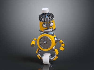 Industrial Robot Single Wheel Robot Double Wheel Robot 3d model