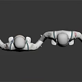 Modern Astronaut Spaceman Space Suit 3d model