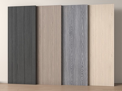 Modern wall panel wood veneer wood grain 3d model