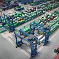 Modern Port Container Port Terminal Scan Terminal 3d model