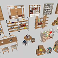 Various Bookcases With Open Shelves Multiple Layers Different Shapes And Home Furniture