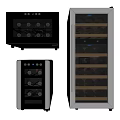 Kitfort Modern Wine Cooler With Digital Display And LED Lighting For Bottle Storage