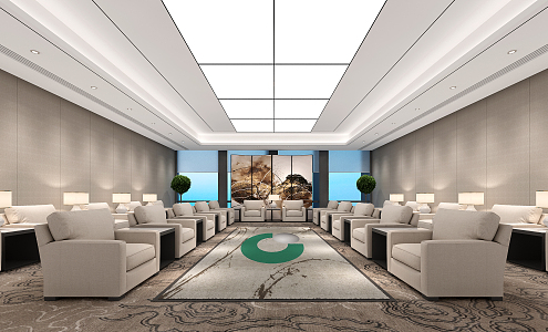 VIP Reception Room Modern Reception Room 3d model