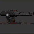 laser tower turret turntable sci-fi tower defense game tower defense sci-fi turret game turret game turret 3d model