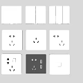 Switch panel socket 3d model