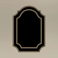 Decorative Vintage Style Mirror With Elegant Gold Frame Wall Mounted Design
