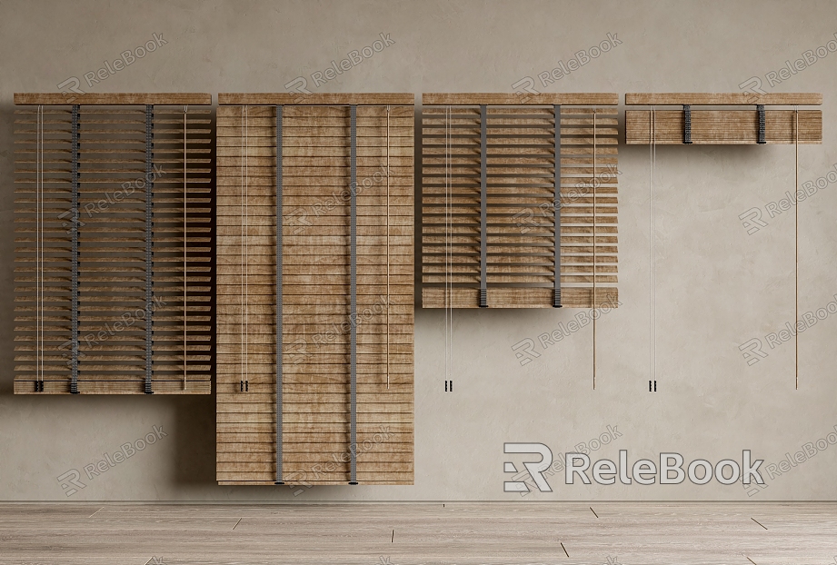 Wooden venetian blinds Bamboo blinds Roller blinds Curtain model