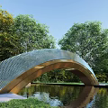 Modern Bridge Luhu Bingling Bridge 3d model