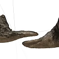 Weathered Stone Wood Decorative Pieces With Natural Texture Irregular Shape And Sandy Base