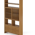 Old-age bookshelf antique shelf 3d model