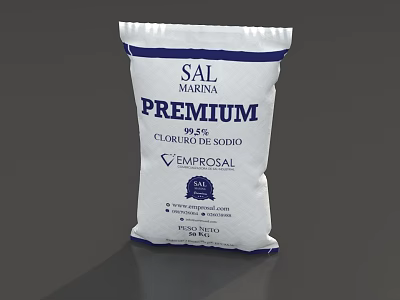 Emprosal Premium Marine Salt with 995 Sodium Chloride Fine Refined Quality 3d model