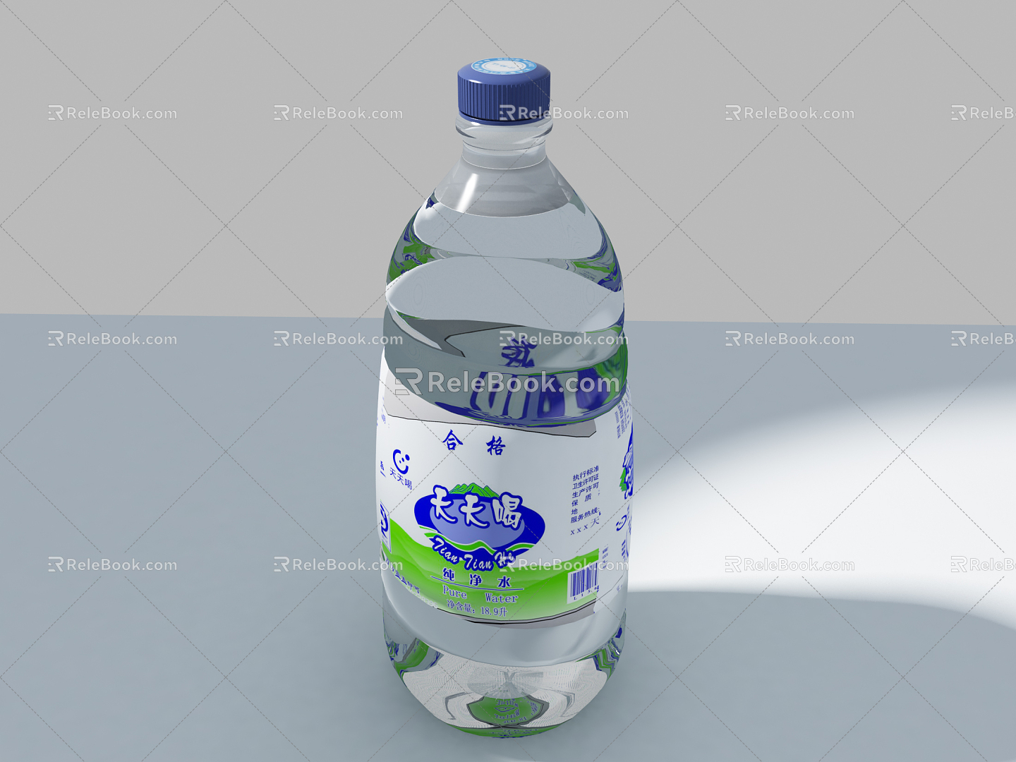 Modern mineral water 3d model