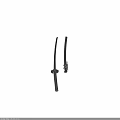 High Quality Black Knives With Ergonomic Handle And Protective Sheath