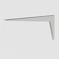 Modern White Iron L Shaped Bracket Heavy Duty Wall Mounted Shelf Support 3d model