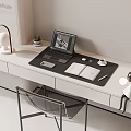 Modern Laptop Workspace Setup With Desk Lamp Notebook Coffee Cup And Green Plant