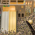 Indoor Playground Equipment Including Slides Spiral Structure and Colorful Ball Pit