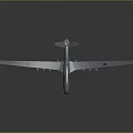 Gray Drone With Long Wing Multiple Mounting Points Streamlined Body And 3D Rendered Background 3d model