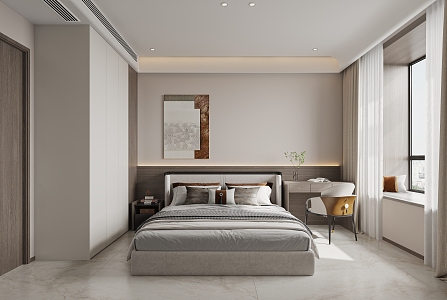 Chinese bedroom 3d model