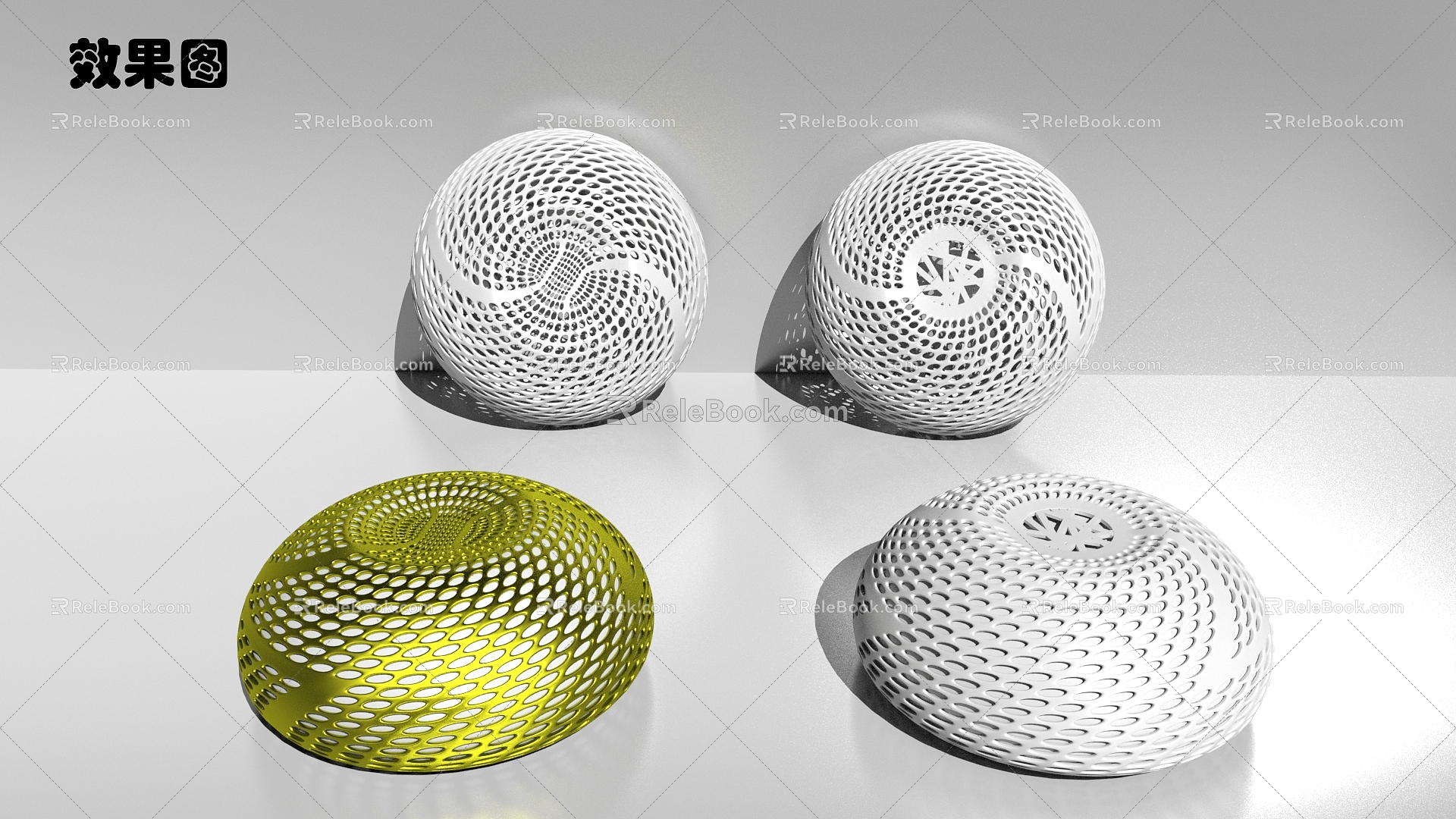 Audio Hollow Ball Art Ornaments Hollow Mesh 3D Printing 3d model