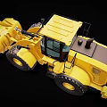 Large Yellow Wheel Loader Machinery With Heavy Duty Front Bucket And Construction Equipment