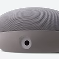 Gray Round Speaker With Mesh Surface And Top Small Indicator Lights 3d model