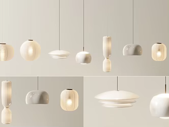 Modern chandelier decorative lamp 3d model