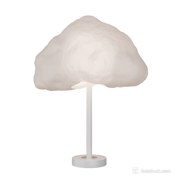White Cloud Shaped Table Lamp With Modern Minimalist Design For Home Decor 3d model