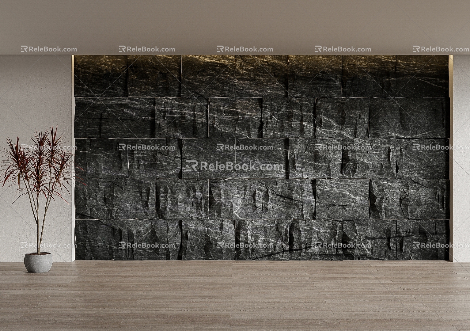 rubble stone background wall stone wall stone wall 3d model