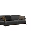 modern double sofa 3d model