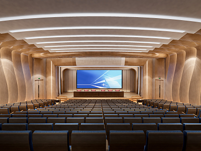 Modern Conference Hall Report Hall 3d model