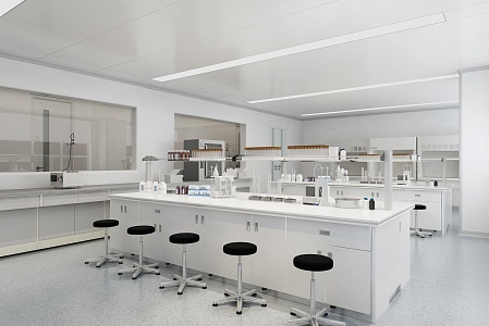 Modern Laboratory Medical Research Laboratory 3d model